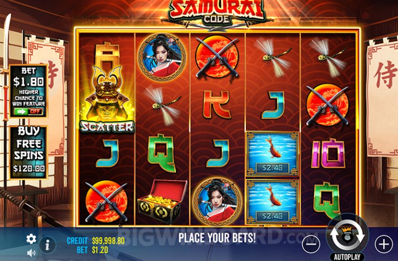 Samurai  Code slots game from Pragmatic Play