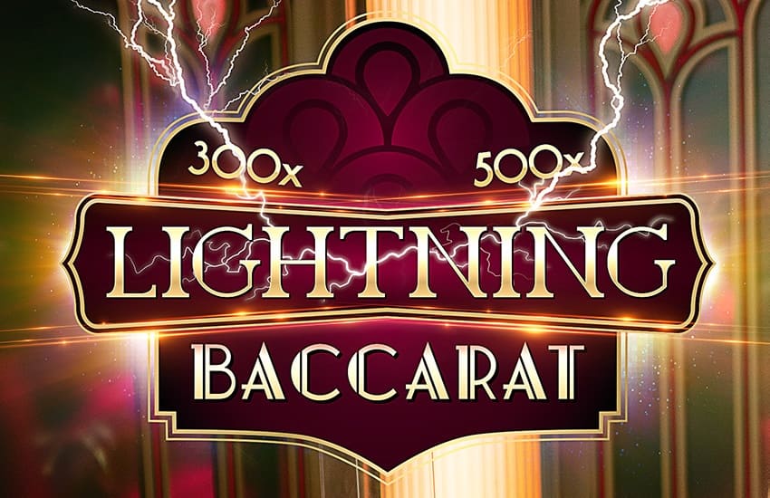 Lightning Baccarat  live casino game from Evolution Gaming